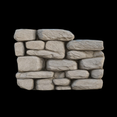 {S} Full Perm Short Stone Wall 01