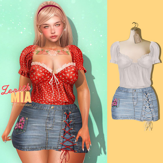 (Wear) =Zenith=Mia Skirt (White)