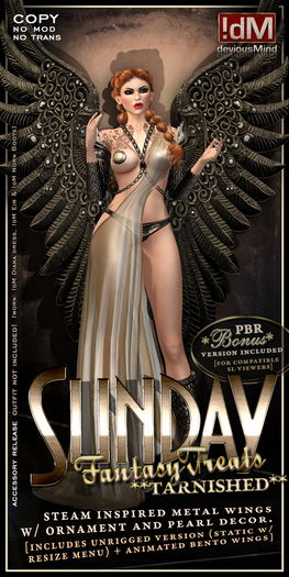 !dM deviousMind "Sunday" SteamWings **TARNISHED**