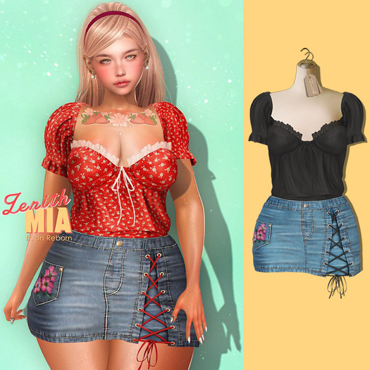 (Wear) =Zenith=Mia Skirt (Black)