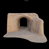 {S} Full Perm Desert Sand Cave Entrance 01