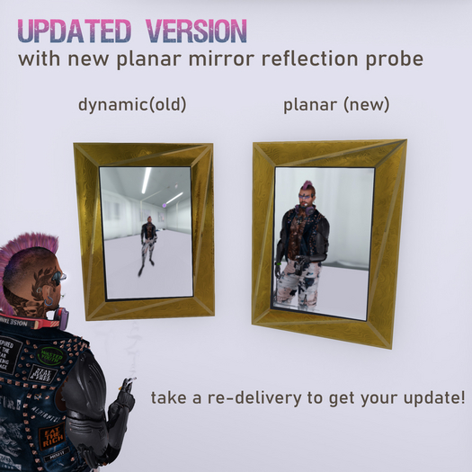LSD Mirror "Trekant" - with PBR Materials
