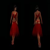 *Dani's*  Red feather outfit