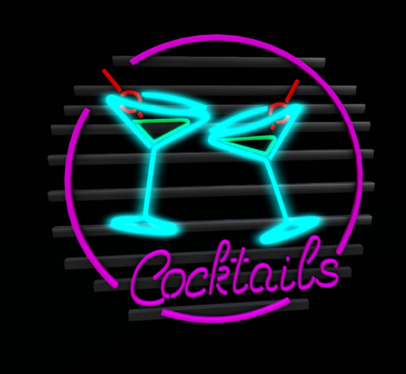 220ML - Neon Sign Gacha - Cocktails - COMMON