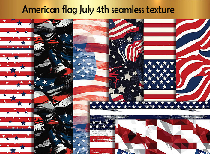 Patriotic american flag  July 4th USA America United States B