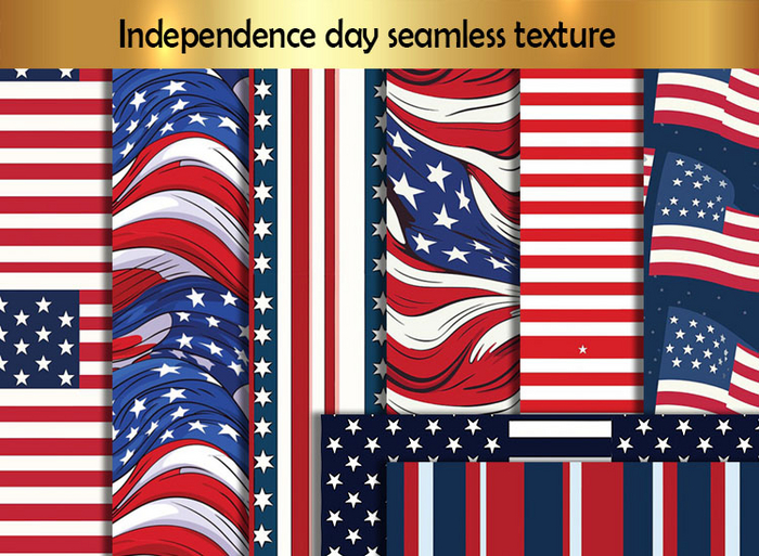 Independence day, 4th of July - American Wall, Flag, full perm C