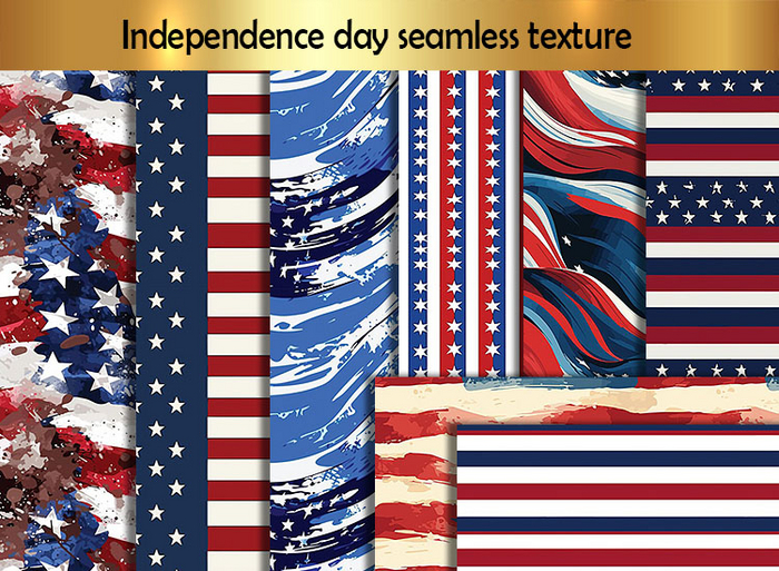 Independence day, 4th of July - American Wall, Flag, full perm G