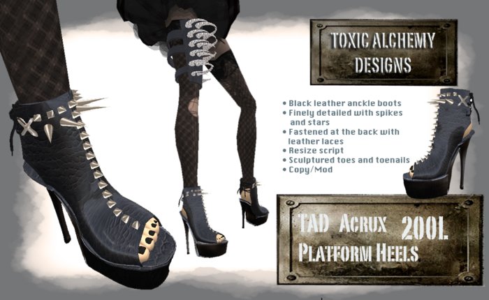 :::TAD::: Acrux Spike Heels