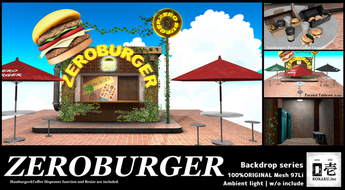 *ZEROICHI* ZEROBURGER Backdrop