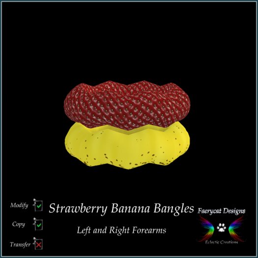 *FCD* Strawberry Banana Bangles