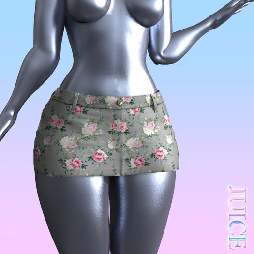 Floral Pockets Skirt