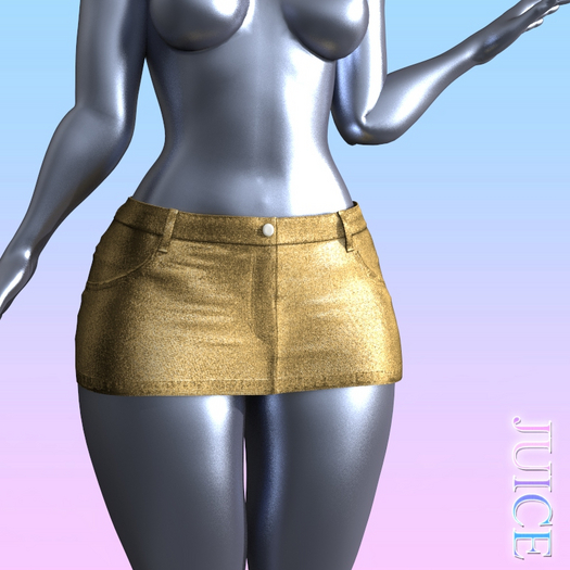 Gold Pockets Skirt
