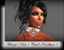Birgit Mai's Pearl Necklace with Gems 1 (BOXED)