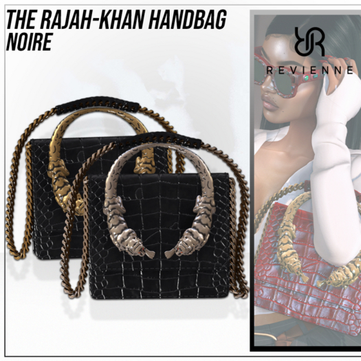 Revienne: The Rajah-Khan Handbag [Noire]