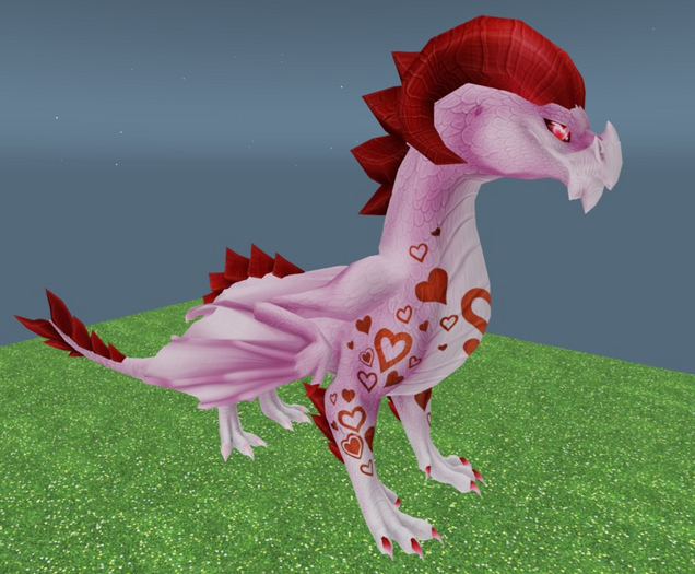 Mystical Creatures Dragons : Tolrae Ruby Heart Throb Dragoness