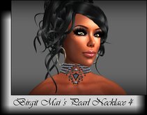 Birgit Mai's Pearl Necklace with Gems 4 (BOXED)