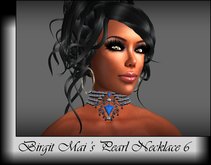 Birgit Mai's Pearl Necklace with Gems 6 (BOXED)