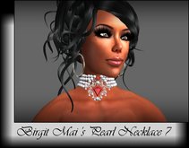 Birgit Mai's Pearl Necklace with Gems 7 (BOXED)