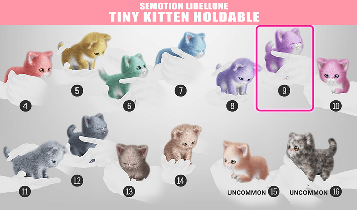 SEmotion Libellune Tiny Kitten Holdable COMMON 09