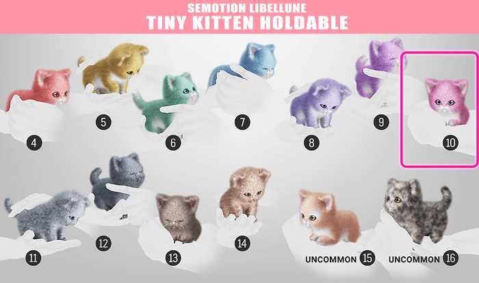 SEmotion Libellune Tiny Kitten Holdable COMMON 10