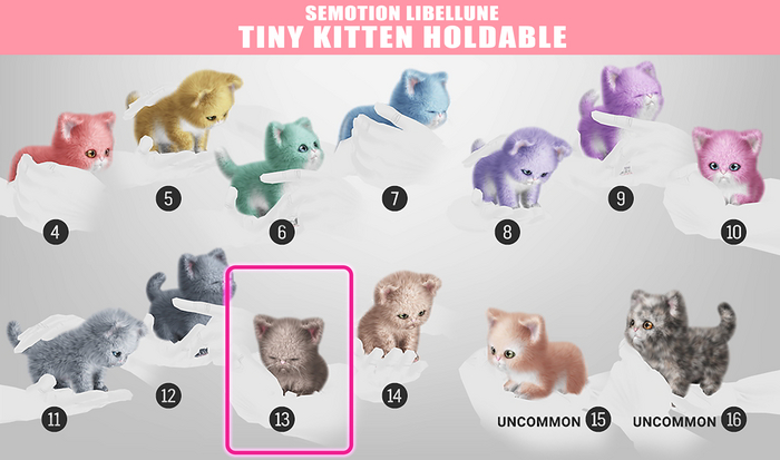 SEmotion Libellune Tiny Kitten Holdable COMMON 13