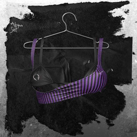 +WORN+ Abyss Top Stripes Purple