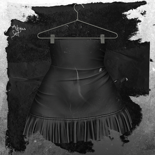+WORN+ Abyss Skirt Black