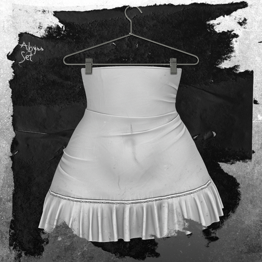 +WORN+ Abyss Skirt White