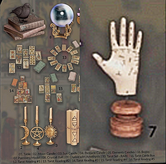 07. [IK] Divination Set - Palmistry Model - COMMON