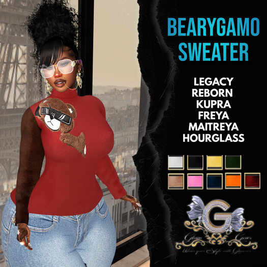 [MONTCLAIR] ~ BEARYGAMO SWEATER FEMALE RED