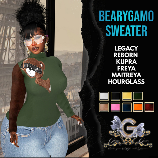 [MONTCLAIR] ~ BEARYGAMO SWEATER FEMALE GREEN