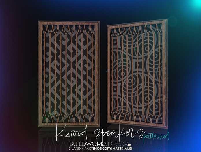 buildworksdecor ~ Kwood Speakers Patterned / Boxed