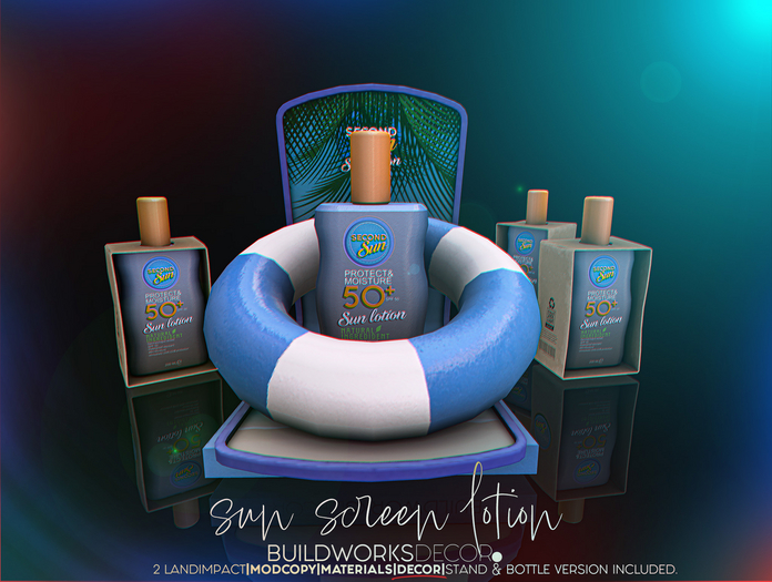 buildworksdecor ~ Sun Screen Lotion / Boxed