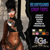 [MONTCLAIR] ~ BEARYGAMO CROPTOP BLACK