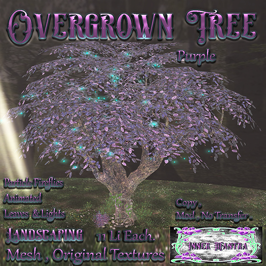 +Inner Mantra+ Overgrown Garden Tree Purple {Box}