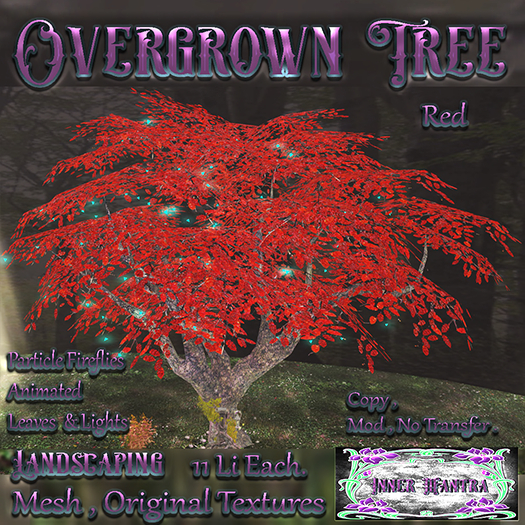 +Inner Mantra+ Overgrown Garden Tree Autumn Red {Box}
