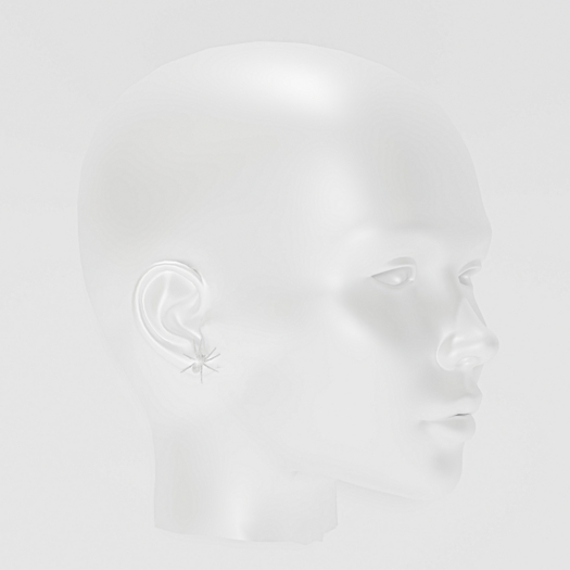 COCAINE. DIAMOND SPIDER EARRINGS - PLATINUM