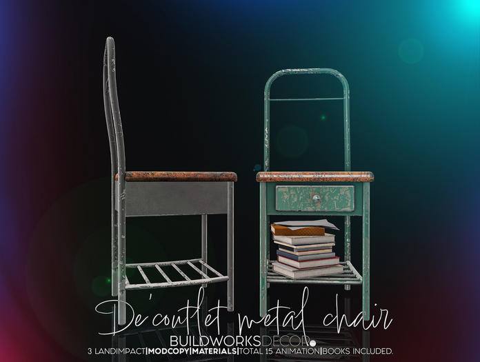 buildworksdecor ~ dE'Coutlet Metal Chair / Boxed