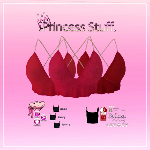 .Princess Stuff. [Lazy Sunday Top] SET *RED*