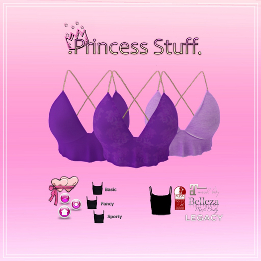 .Princess Stuff. [Lazy Sunday Top] SET *Purple*