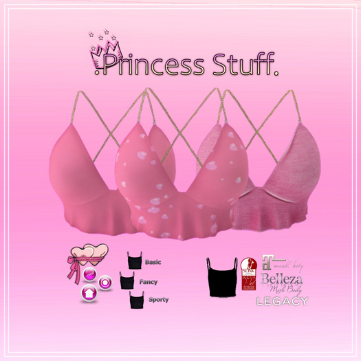 .Princess Stuff. [Lazy Sunday Top] SET *Pink*