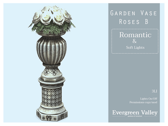 Garden Vase B Roses