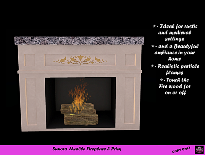 Sunora Marble Fireplace