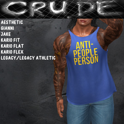 Anti-People Person Men's Tank (MT1)  <Wear Me>