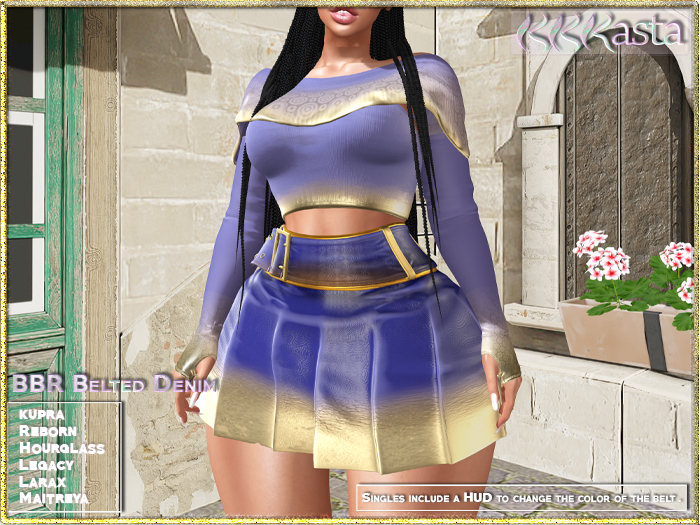 BBR Outfit - Belted Demin - VeryPeri - Wear me!
