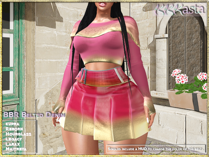 BBR Outfit - Belted Demin - PinkFlambe - Wear me!