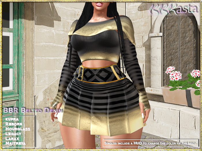 BBR Outfit - Belted Demin - Black - Wear me!