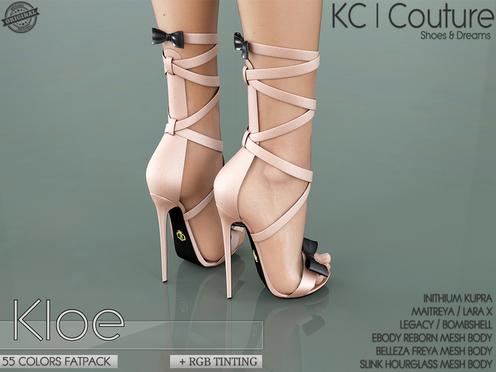 -KC- KLOE HEELS / 55 COLORS FATPACK
