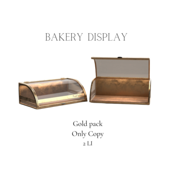 Second Life Marketplace - Bakery Display pack Gold