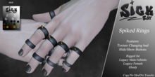 ~SickBoy~ Spiked Rings 